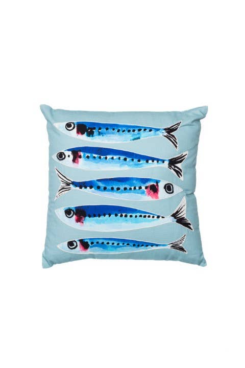 Family Of Sardines Cushion