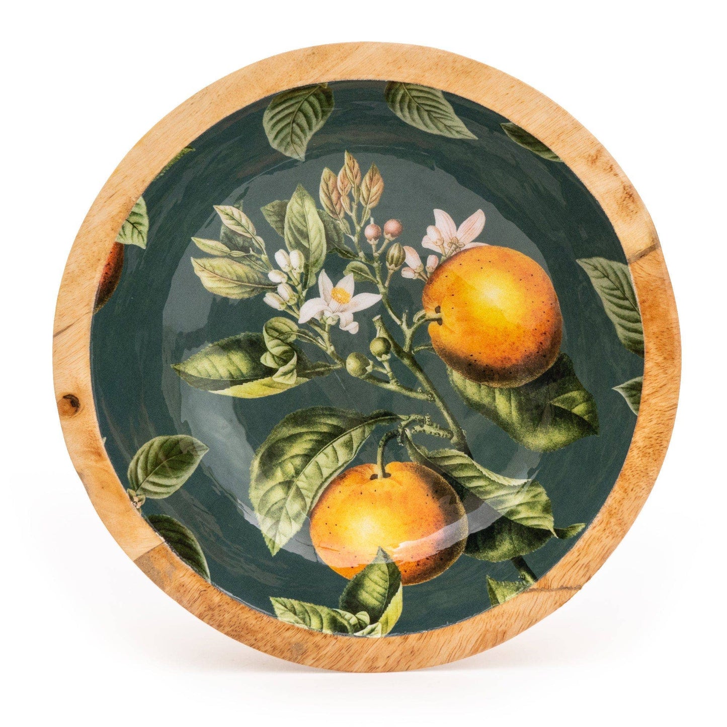 Mango Wooden Bowl - Orange Blossom 24cm