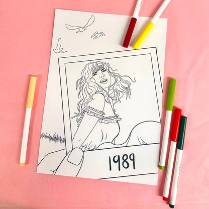 Taylor Swift - Eras Colouring Sheet Set