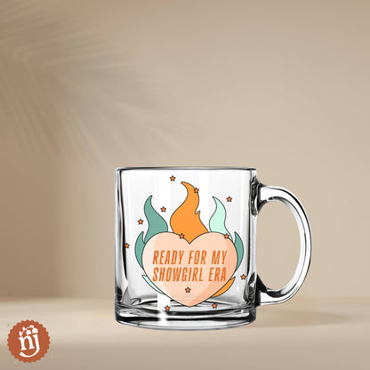 Taylor Swift TS12 Ready for My Showgirl Era Glass Mug - 13oz