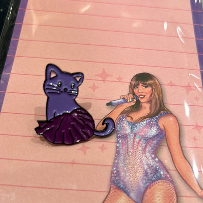 Taylor Inspired Cats Enamel Pin