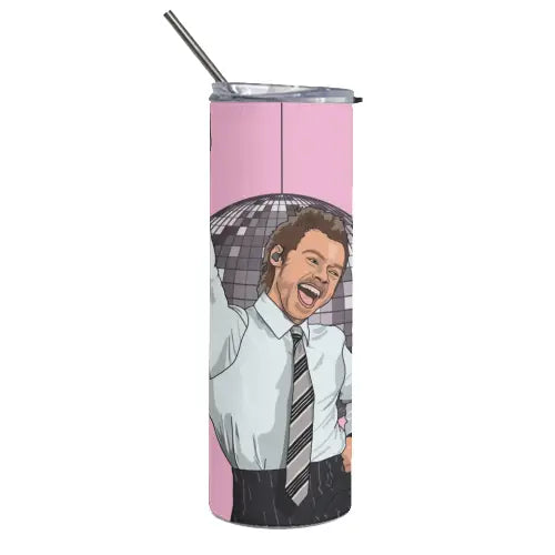 Stainless Steel Tumbler - 'Disco Harry'  By the Girl Next Draw
