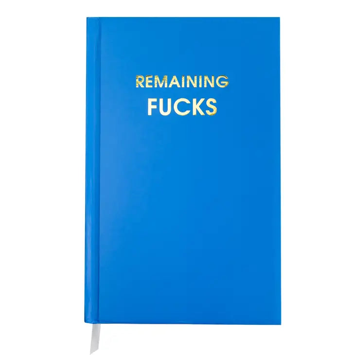 Remaining Fucks - Bright Blue Hardback Journal