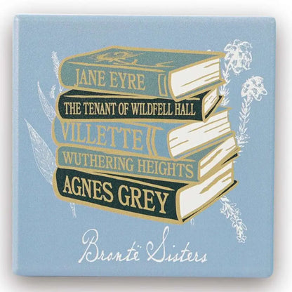 Bronte Sisters Ceramic Book Stack Coaster