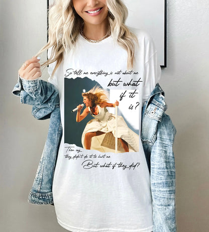 Who's Afraid of Little Old Me T Shirt - In White