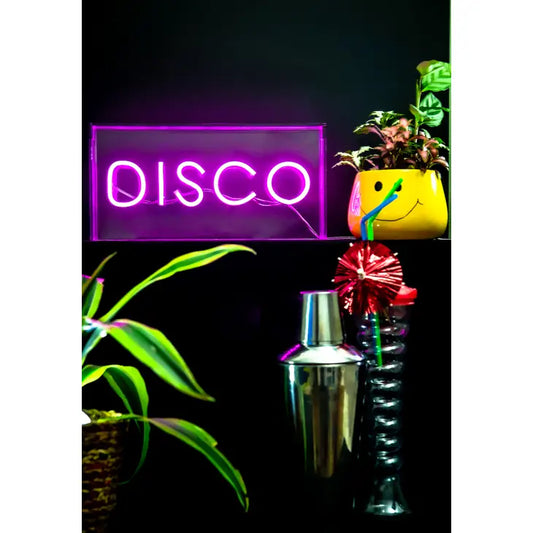 Led Neon Acrylic Light Box - Disco