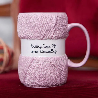 Knit/Crochet Ceramic Mug