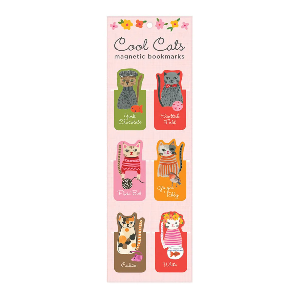 Cool Cats Magnetic Bookmarks 🐱