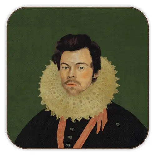 Cork Coaster - 'Harry Renaissance Portrait'