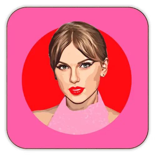 Cork Coaster - ‘Red Lips’ Taylor Swift