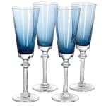 Blue Champagne Flutes