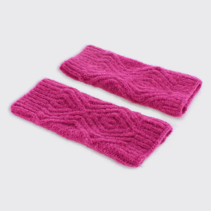 Roxy Wrist Warmers - Raspberry Pink