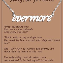 Evermore - Taylor Swift Necklace