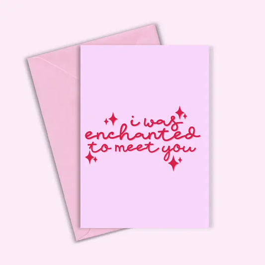 Enchanted To Meet You - Taylor Swift Greetings Card