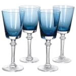 Blue White Wine Glasses (Smaller Size)