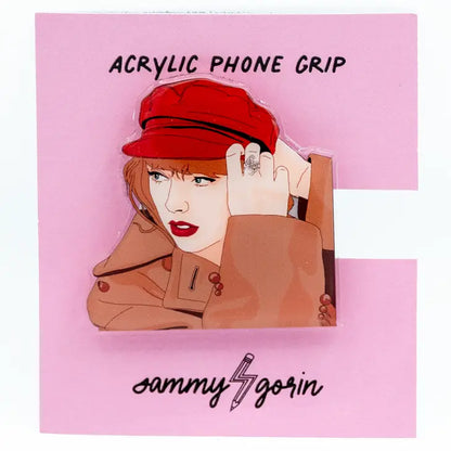 Taylor Swift, Red Taylor's Version - Acrylic Phone Grip Popsocket