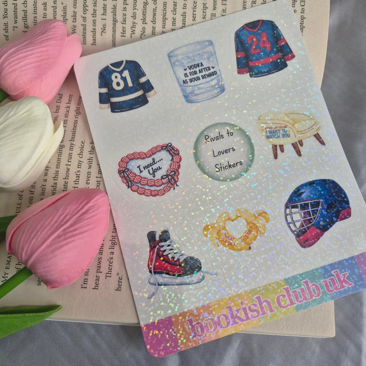PREORDER - Heated Rivalry Sticker Sheet - Bookish Stickers - Hockey Romance