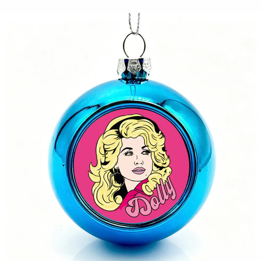 Dolly Parton Christmas Bauble Hanging Decoration
