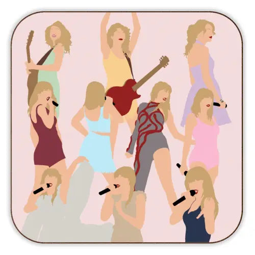 Cork Coaster - 'Eras Mashup' Taylor Swift