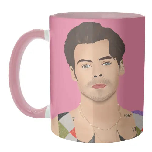 Smouldering Harry Mug With Pink Handle - 11 Oz – The Mock Turtle Beaumaris