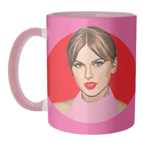 Ceramic Mug - Taylor Swift - 'Red Lips' By Dolly Wolfe