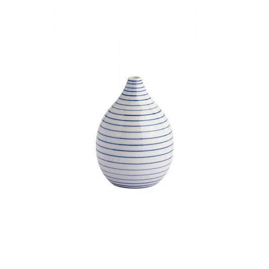 Porcelain Stripes Tall Vase