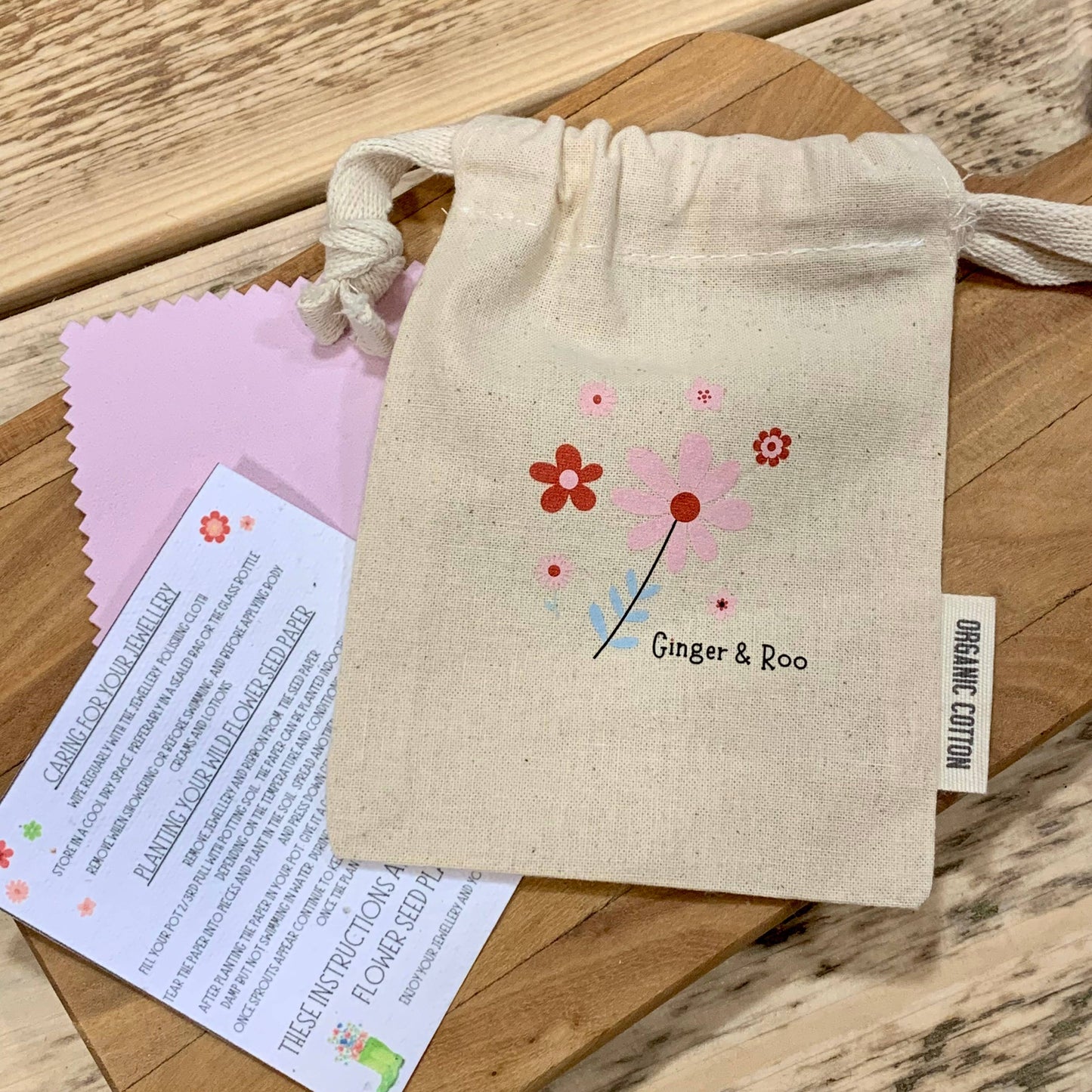 Open Heart Sterling Silver Bottled Earrings With Cotton Bag 