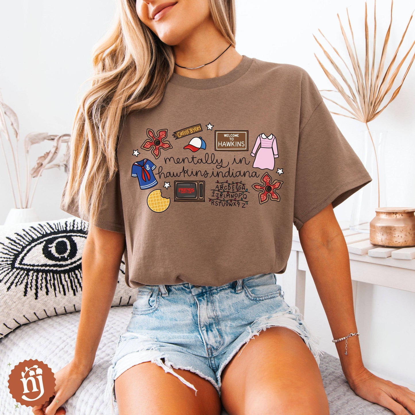 Stranger Things Mentally in Hawkins Indiana T-Shirt