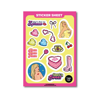 Sabrina Carpenter A5 Sticker Sheet