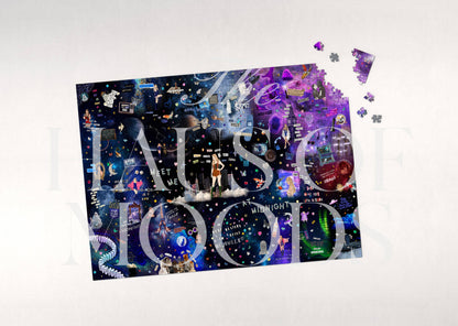 Taylor Swift Midnights Era Lyrics & Easter Eggs Puzzle©: 500 Pieces – 20" x 30"