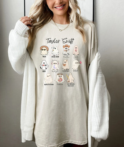 Taylor Swift Ghost Albums Shirt - The Eras Tour Ghost Shirt