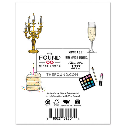 Showgirl Birthday Card