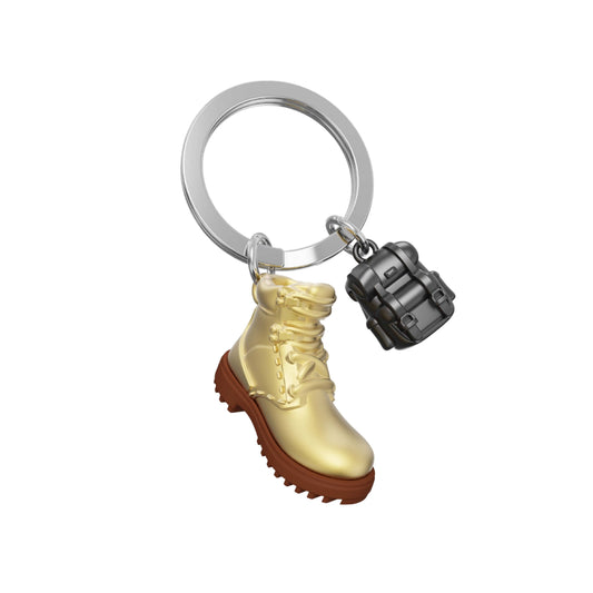 Metalmorphose Hiking Boot With Backpack Keyring