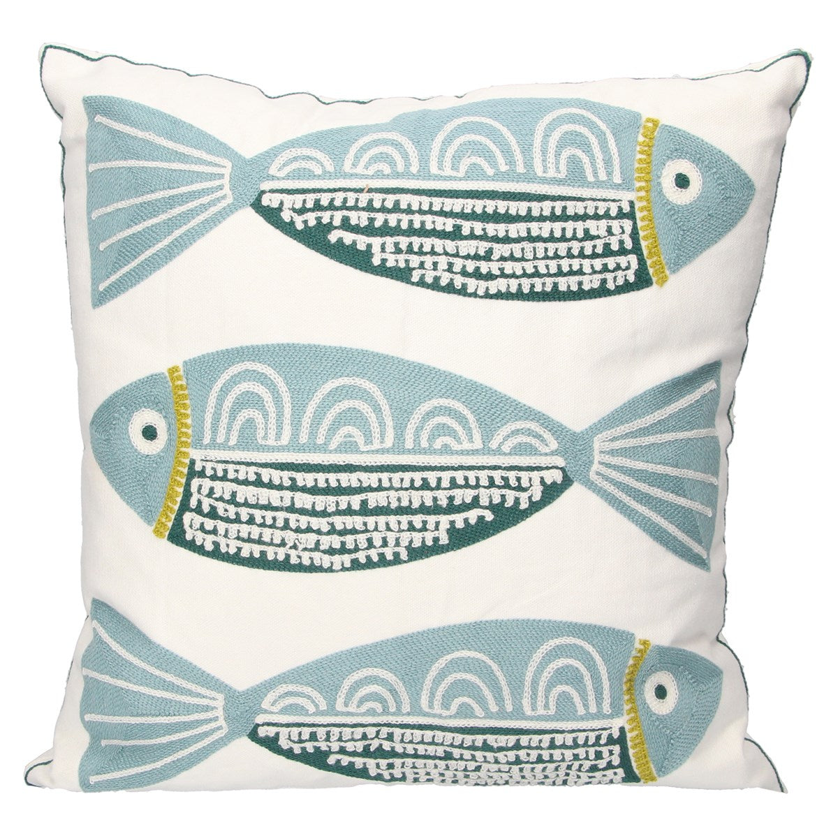 Crewel Work Fish Cushion