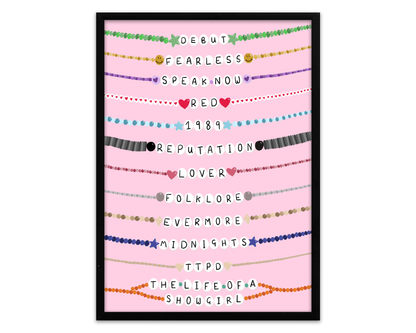 Album Friendship Bracelets - Taylor Swift Print - SHOWGIRL