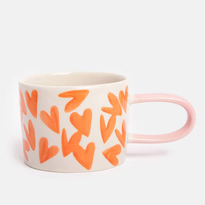 Caroline Gardner Red Magnet Hearts Ceramic Mug