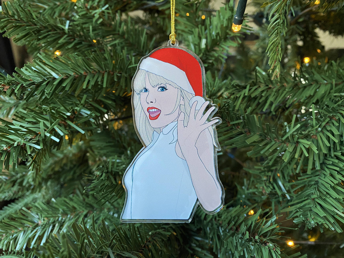 Taylor Swift Christmas Ornament