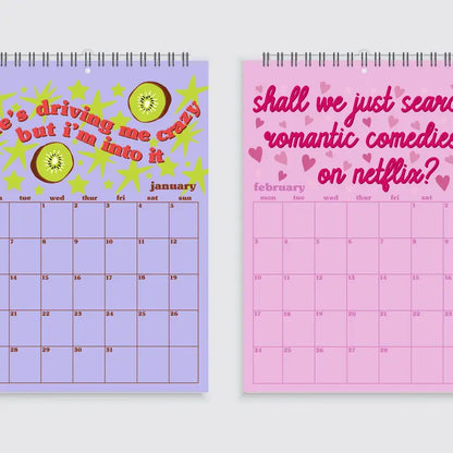 A4 Harry Styles Lyric Wall Calendar 2025