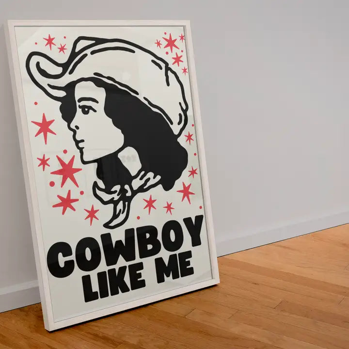 Cowboy Like Me Taylor Swift Inspired - A4 Print