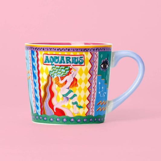 Eleanor Bowmer Aquarius Zodiac Mug