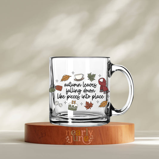 PREORDER - Taylor Swift Inspired "All Too Well" Glass Mug, 13oz