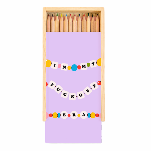 Coloured Pencils with Box 'IN MY FUCK OF ERA'