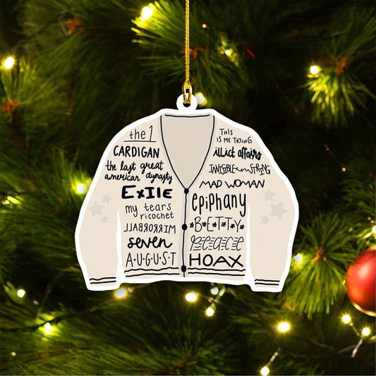 Cardigan - Folklore Tracklist Ornament
