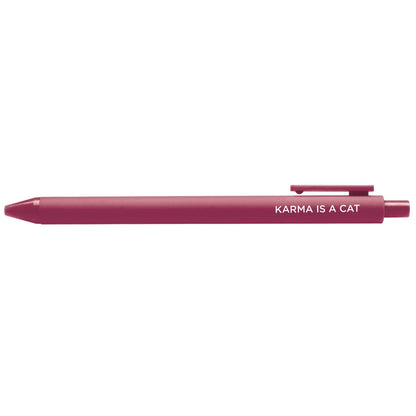 Karma is a Cat Single Jotter Pen