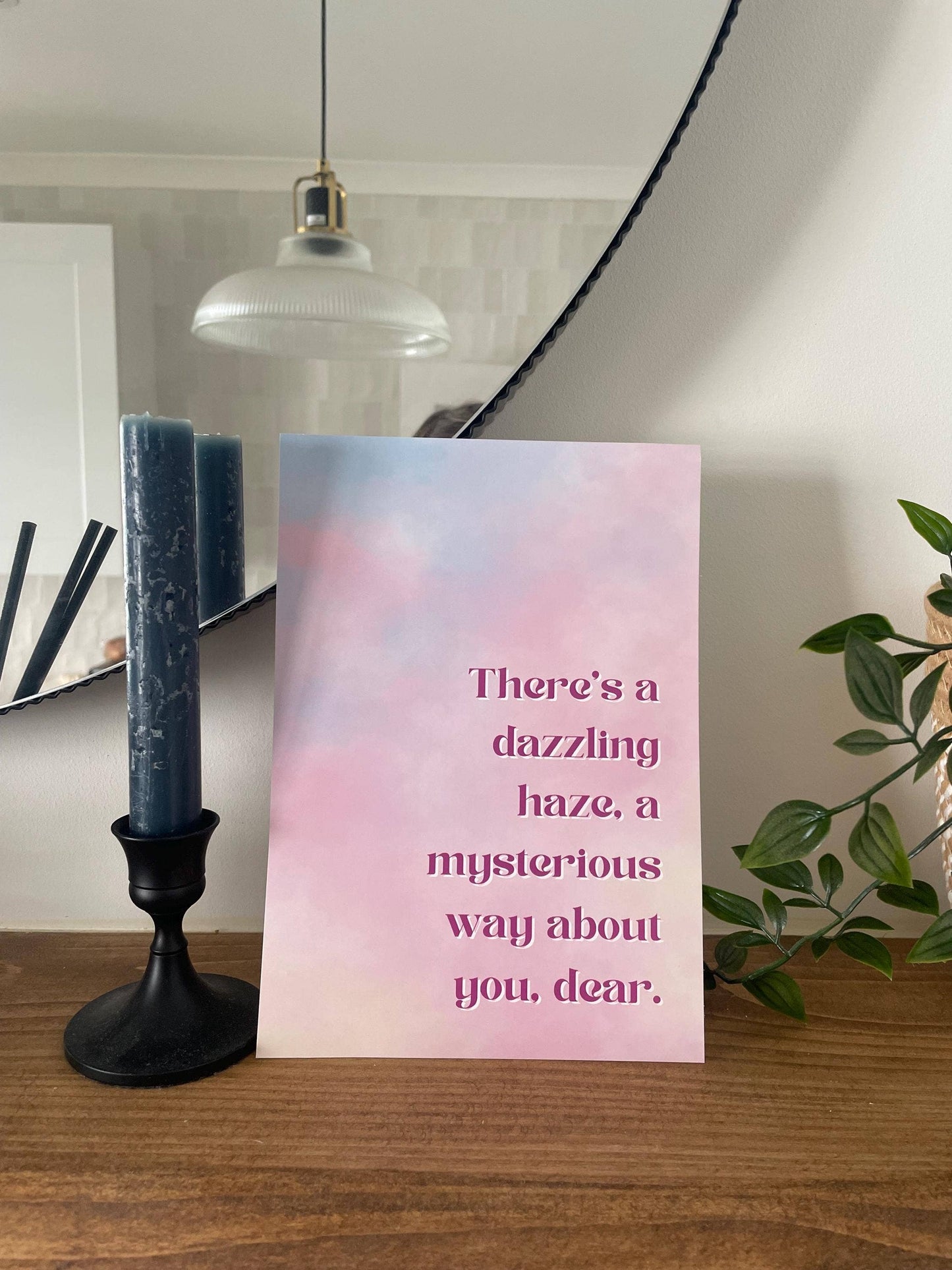 A3 Print - "Dazzling Haze A Mysterious Way" Taylor Swift