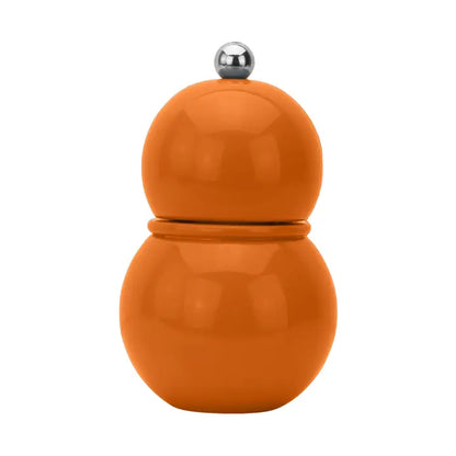 Orange Lacquer Chubbie Salt & Pepper Mill