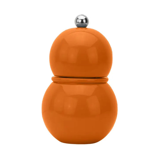 Orange Lacquer Chubbie Salt & Pepper Mill