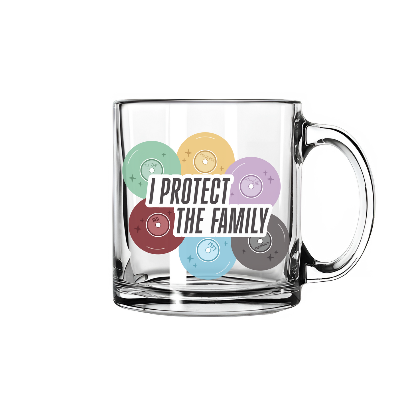 I Protect the Family Glass Mug