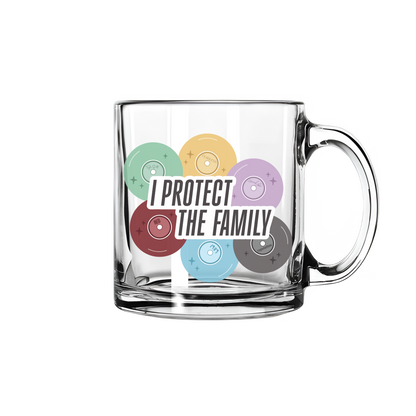 I Protect the Family Glass Mug