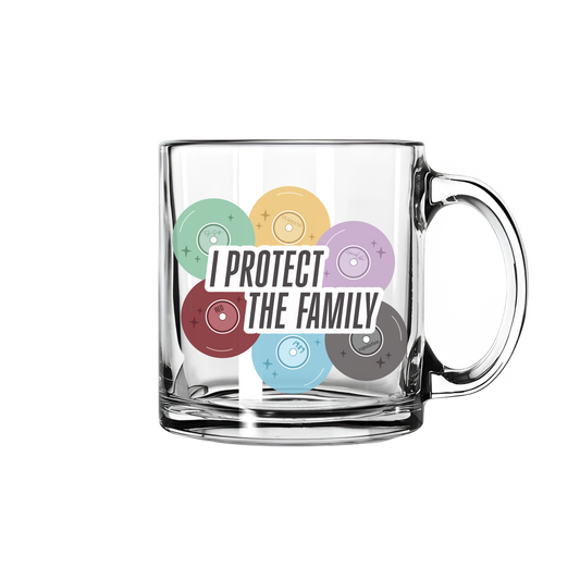 I Protect the Family Glass Mug